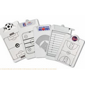 Letter Size Clipboard w/ Stock Sports Field Imprint - Wire Clip